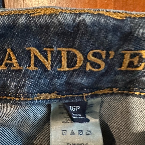 Lands End Wide Leg Jeans 16P. Inseam 27” - Picture 3 of 5